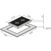 Варочная панель HOMSair HGE323GCWH - Изображение №2 — Chaika Market