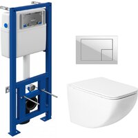 Унитаз подвесной Saniteco KW-99048 + 64077 + S-IN-MZ-LINK_PRO — Chaika Market