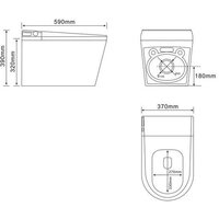Унитаз приставной Abber Bequem AC1119S - Изображение №12 — Chaika Market