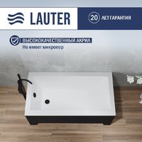 Ванна Lauter Estelle 120 21206020 (с ножками, черным подголовником и черным лиц. экраном) - Изображение №2 — Chaika Market