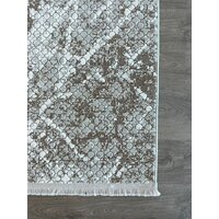Ковер для жилой комнаты Radjab Carpet Бутик BT 328 Прямоугольник 11549RK (2x2.9, Cream/Brown) - Изображение №3 — Chaika Market