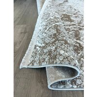 Ковер для жилой комнаты Radjab Carpet Бутик BT 328 Прямоугольник 11549RK (2x2.9, Cream/Brown) - Изображение №4 — Chaika Market