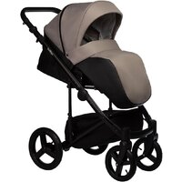 Универсальная коляска Indigo Tour Eco (2 в 1, te 09/черная кожа+серо-бежевый) - Изображение №3 — Chaika Market