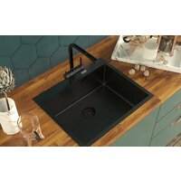 Кухонная мойка ARFEKA AF 600*505 Black PVD Nano - Изображение №6 — Chaika Market