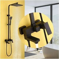 Душевая система  Abber Daheim AF8216BL (черный матовый) - Изображение №2 — Chaika Market