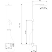 Душевая система  Abber Daheim AF8216BL (черный матовый) - Изображение №4 — Chaika Market