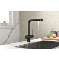 Смеситель Paulmark Serpentine Se213222-418 (черный/черный металлик) - Изображение №6 — Chaika Market