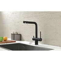 Смеситель Paulmark Serpentine Se213222-418 (черный/черный металлик) - Изображение №2 — Chaika Market