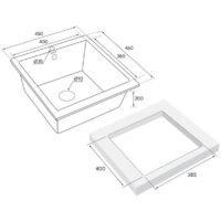 Кухонная мойка Paulmark Gera 50 PM104546-BL - Изображение №4 — Chaika Market