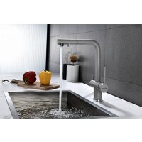 Смеситель Paulmark Serpentine SE213222-DG (серый/графит) - Изображение №2 — Chaika Market