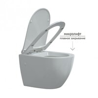 Унитаз подвесной Berges Wasserhaus Novum 043267 - Изображение №6 — Chaika Market