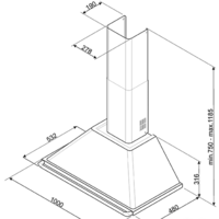 Кухонная вытяжка Smeg KT100PE - Изображение №2 — Chaika Market