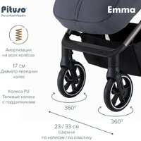 Детская коляска Pituso Emma ET6 (черный) - Изображение №16 — Chaika Market