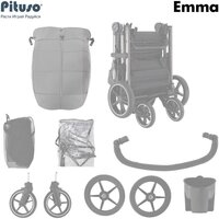 Детская коляска Pituso Emma ET6 (черный) - Изображение №11 — Chaika Market