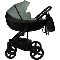 Универсальная коляска Indigo Tour Eco (2 в 1, te 03/черная кожа+шалфей кожа) - Изображение №2 — Chaika Market