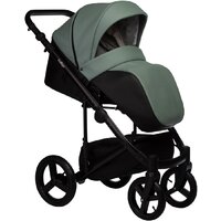 Универсальная коляска Indigo Tour Eco (2 в 1, te 03/черная кожа+шалфей кожа) - Изображение №4 — Chaika Market