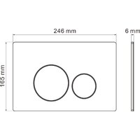 Унитаз подвесной Roxen Antares Bidet в комплекте с инсталляцией StounFix Dual Fresh 6 в 1 962282 (кнопка: оружейная сталь) - Изображение №19 — Chaika Market