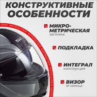 Мотошлем LS2 FF902 Scope Nardo (S, серый) - Изображение №4 — Chaika Market