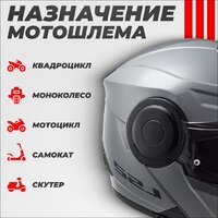 Мотошлем LS2 FF902 Scope Nardo (S, серый) - Изображение №3 — Chaika Market