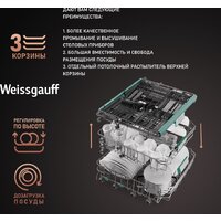 Встраиваемая посудомоечная машина Weissgauff BDW 6063 D (модификация 2024 года) - Изображение №9 — Chaika Market