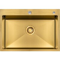 Кухонная мойка ARFEKA ECO AR 700*500 GOLD PVD NANO - Изображение №4 — Chaika Market