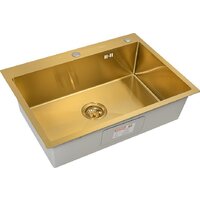 Кухонная мойка ARFEKA ECO AR 700*500 GOLD PVD NANO - Изображение №3 — Chaika Market