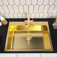 Кухонная мойка ARFEKA ECO AR 700*500 GOLD PVD NANO - Изображение №2 — Chaika Market