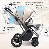 Универсальная коляска Sweet Baby Ricci Air 2в1 (капучино) - Изображение №10 — Chaika Market