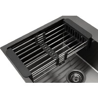 Кухонная мойка ARFEKA ECO AR мойка 600*500, коландер, дозатор Black Decor - Изображение №5 — Chaika Market