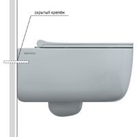 Унитаз подвесной Berges Wasserhaus Ego X Rimless 043356 (с сиденьем) - Изображение №5 — Chaika Market