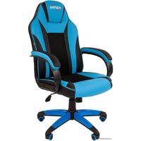 Игровое (геймерское) кресло Brabix Tanto GM-171 (черный/голубой) — Chaika Market