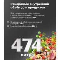 Четырёхдверный холодильник MAUNFELD MFF181NFB - Изображение №4 — Chaika Market