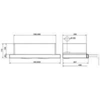 Кухонная вытяжка Elikor Slide 50Н-430 211924 (черный/черный) - Изображение №2 — Chaika Market