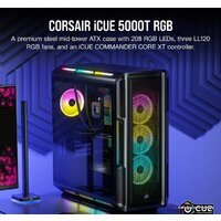 Корпус Corsair iCUE 5000T RGB CC-9011230-WW - Изображение №5 — Chaika Market