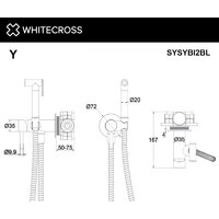 Гигиенический душ Whitecross SYSYBI2CR (хром) - Изображение №3 — Chaika Market