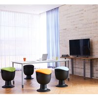 Офисное кресло Chair Meister Tulip (черный пластик, желтый) - Изображение №3 — Chaika Market