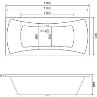 Ванна Lauter Belgravia 190x90 21110190 (с каркасом) - Изображение №9 — Chaika Market