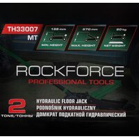Подкатной домкрат RockForce RF-TH33007 MT - Изображение №4 — Chaika Market