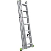 Лестница-стремянка Новая высота NV 223 алюминиевая трёхсекционная 3x7 ступеней - Изображение №7 — Chaika Market