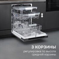 Встраиваемая посудомоечная машина Zigmund & Shtain DW 311.6 - Изображение №5 — Chaika Market