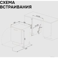 Встраиваемая посудомоечная машина Zigmund & Shtain DW 311.6 - Изображение №11 — Chaika Market