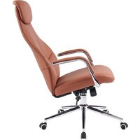 Офисное кресло Everprof Bell (экокожа, коричневый) - Изображение №6 — Chaika Market