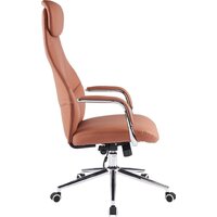 Офисное кресло Everprof Bell (экокожа, коричневый) - Изображение №3 — Chaika Market