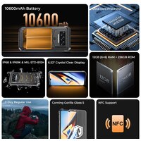 Телефон Oukitel WP38 6GB/256GB (черный) - Изображение №2 — Chaika Market