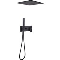 Душевая система  Abber Daheim AF8221B (черный матовый) — Chaika Market