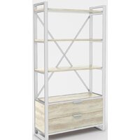 Стеллаж Hype Mebel Стандарт Люкс 50x170 (белый/древесина белая) — Chaika Market