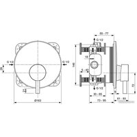 Смеситель Ideal Standard Cerafine A7388AA + A1000NU - Изображение №5 — Chaika Market