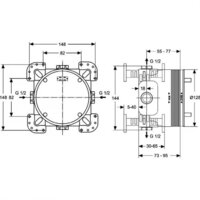 Смеситель Ideal Standard Cerafine A7388AA + A1000NU - Изображение №4 — Chaika Market