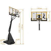 Баскетбольная стойка Alpin Triple BST-54 - Изображение №10 — Chaika Market