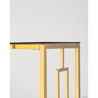 Консольный стол Stool Group Бруклин 120x40 (стекло Smoke/сталь золото) - Изображение №2 — Chaika Market